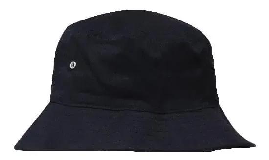 Headwear Bucket Hat With Sandwich Trim Brushed Heavy Sports Twill *no Sandwich* X12 Headwear Professionals